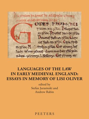 cover image of Languages of the Law in Early Medieval England
